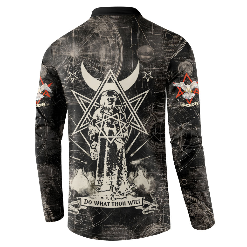 Ordo Templi Orientis Thelema Button Sweatshirt Do What Thou Wilt Mystic Serpent