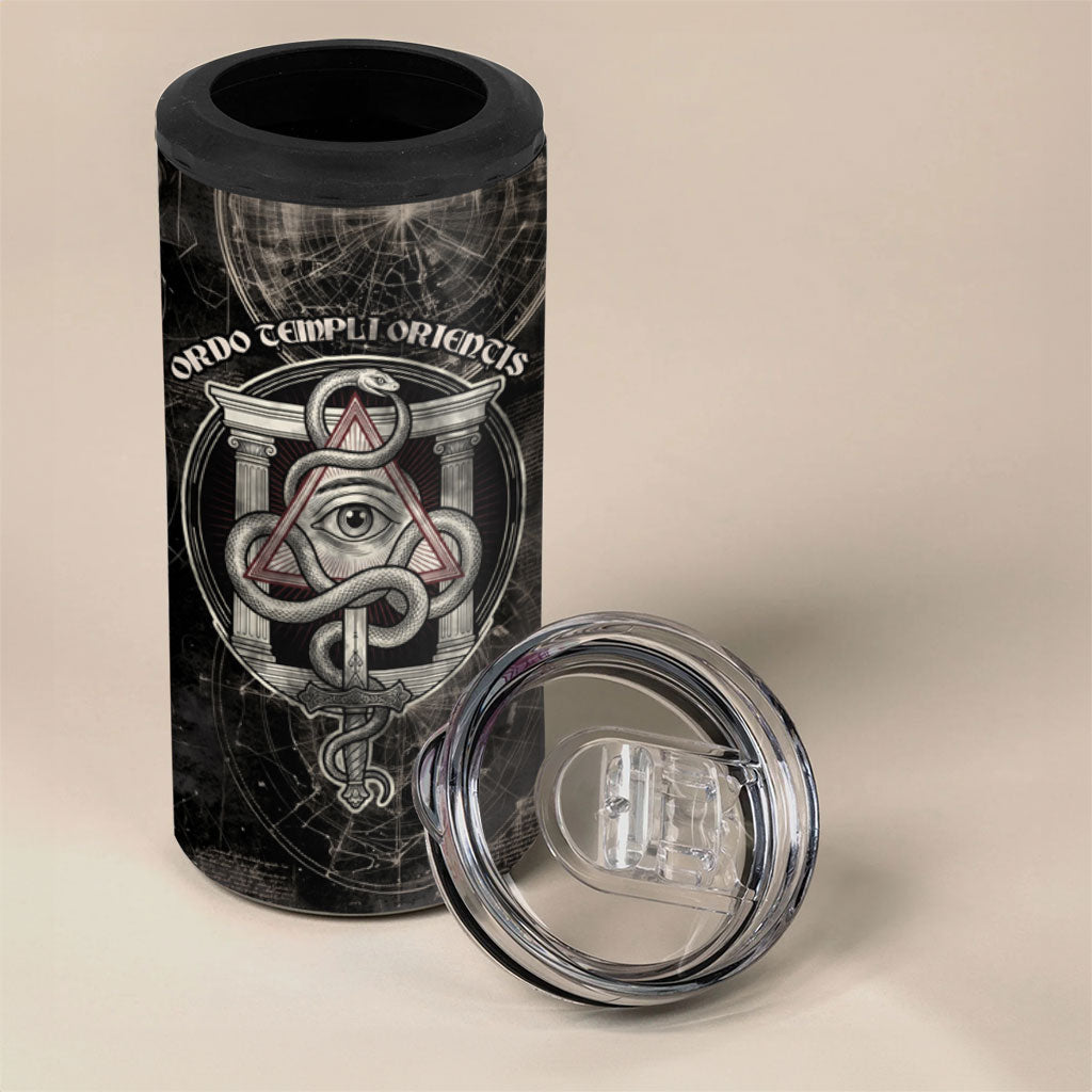 Ordo Templi Orientis Thelema 4 in 1 Can Cooler Tumbler Do What Thou Wilt Mystic Serpent