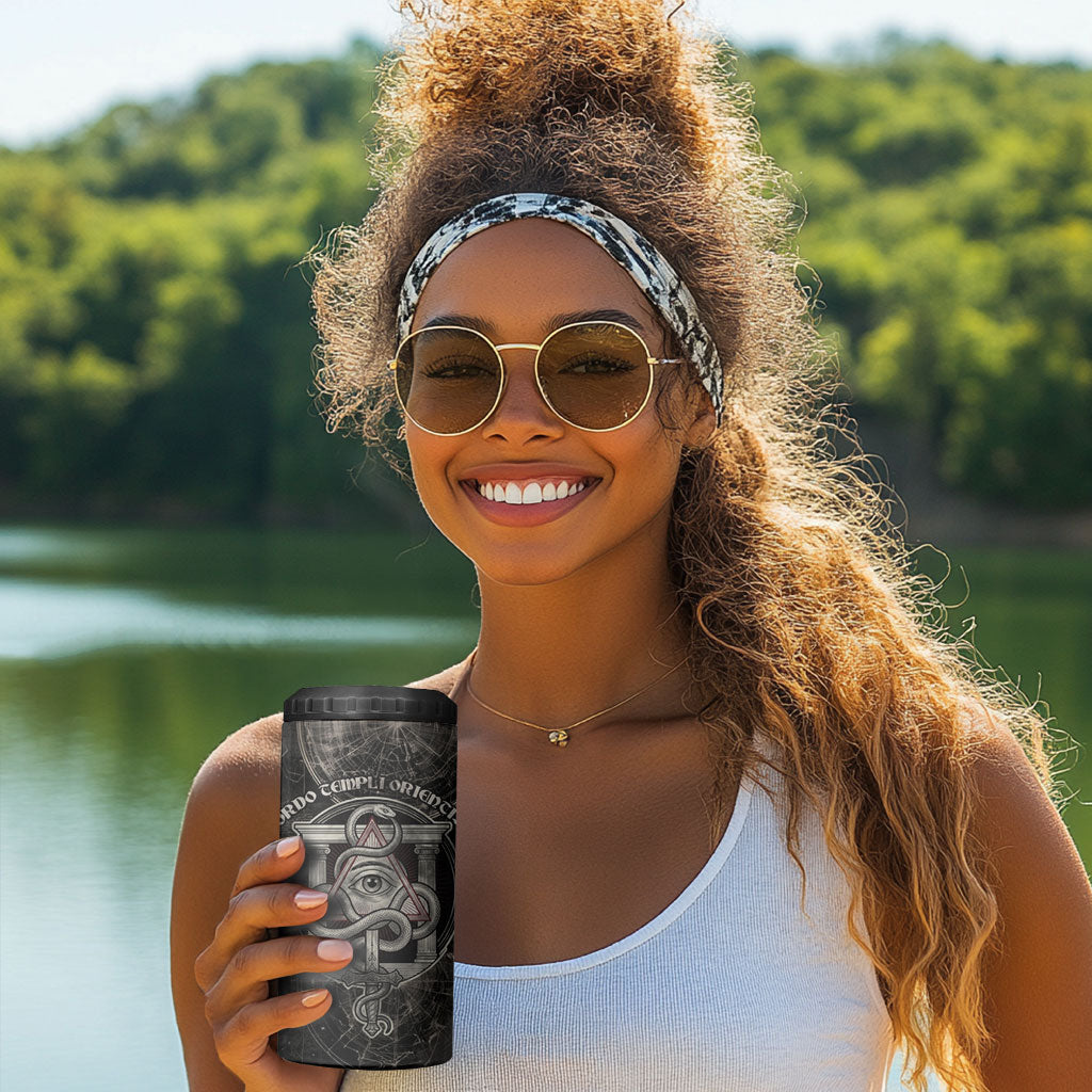 Ordo Templi Orientis Thelema 4 in 1 Can Cooler Tumbler Do What Thou Wilt Mystic Serpent