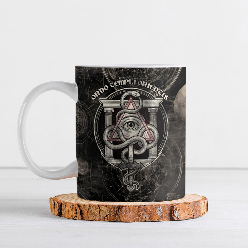 Ordo Templi Orientis Thelema Ceramic Mug Do What Thou Wilt Mystic Serpent