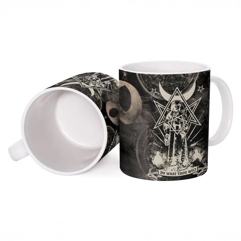 Ordo Templi Orientis Thelema Ceramic Mug Do What Thou Wilt Mystic Serpent