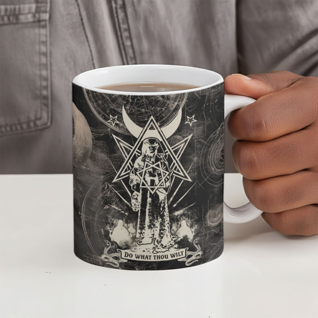 Ordo Templi Orientis Thelema Ceramic Mug Do What Thou Wilt Mystic Serpent