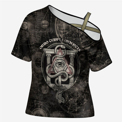 Ordo Templi Orientis Thelema Cross Shoulder Shirt Do What Thou Wilt Mystic Serpent