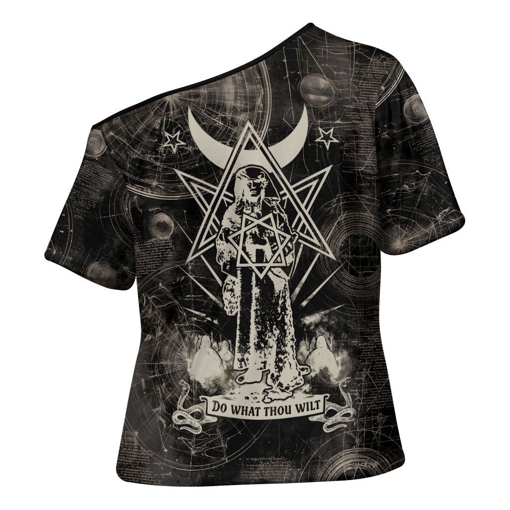 Ordo Templi Orientis Thelema Cross Shoulder Shirt Do What Thou Wilt Mystic Serpent