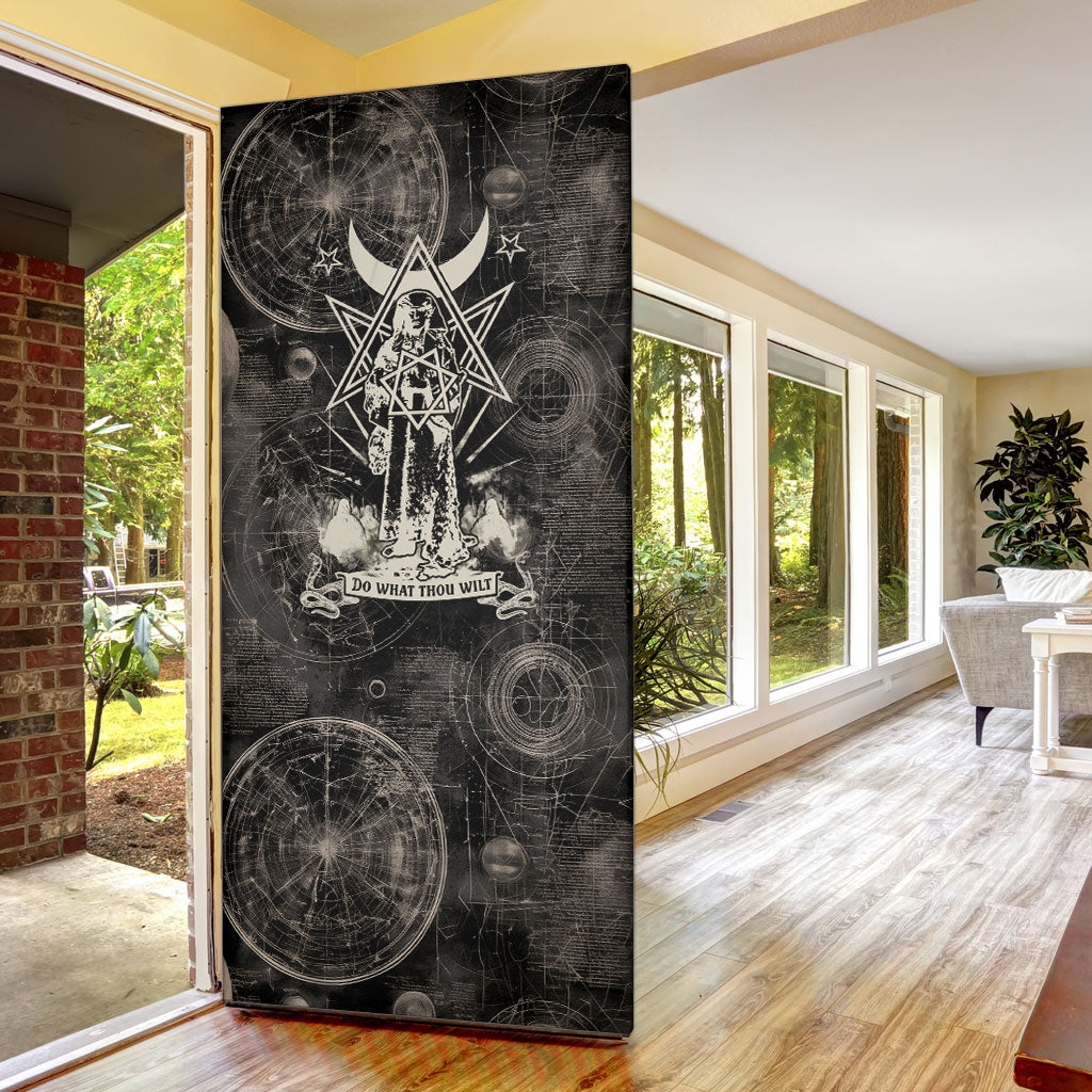 Ordo Templi Orientis Thelema Door Cover Do What Thou Wilt Mystic Serpent