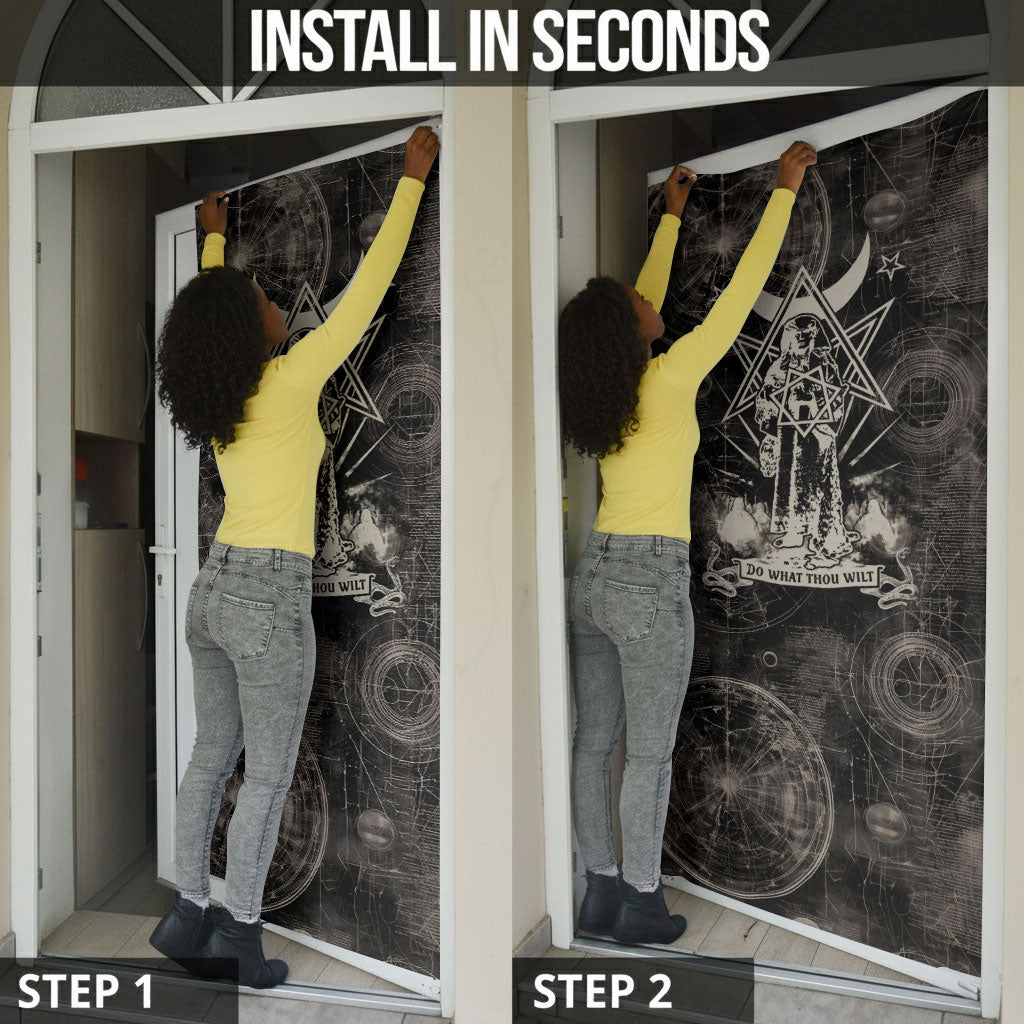 Ordo Templi Orientis Thelema Door Cover Do What Thou Wilt Mystic Serpent