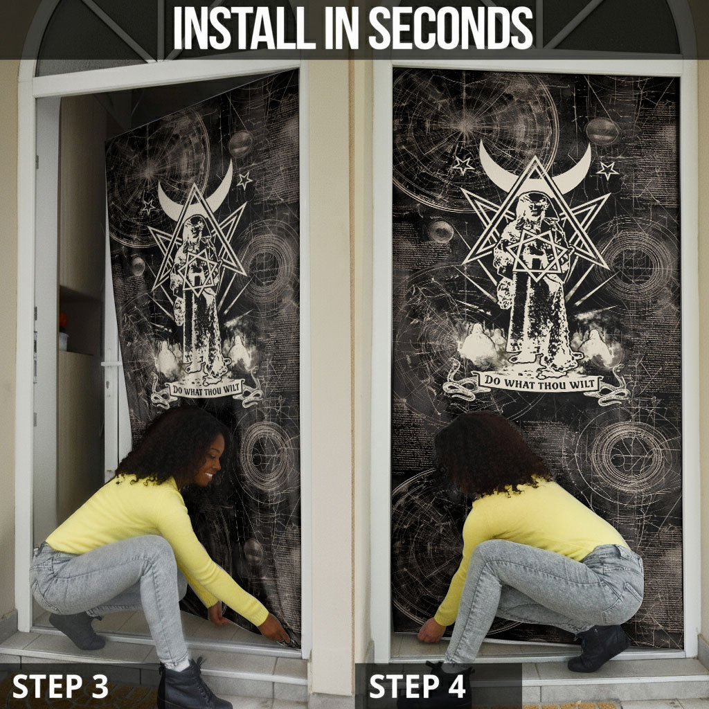 Ordo Templi Orientis Thelema Door Cover Do What Thou Wilt Mystic Serpent