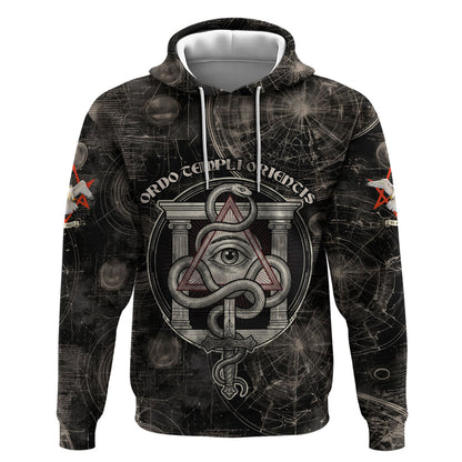 Ordo Templi Orientis Thelema Hoodie Do What Thou Wilt Mystic Serpent