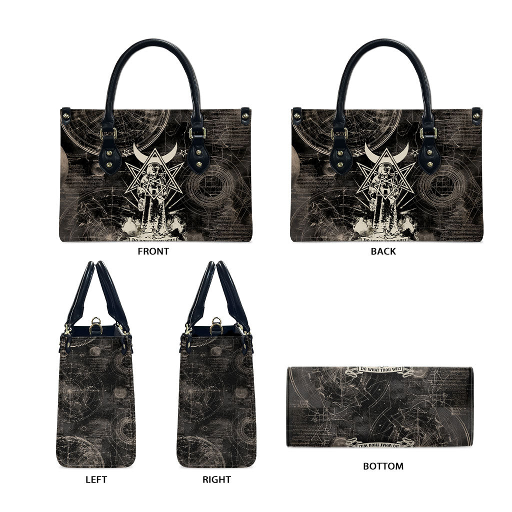 Ordo Templi Orientis Thelema Leather Bag Do What Thou Wilt Mystic Serpent