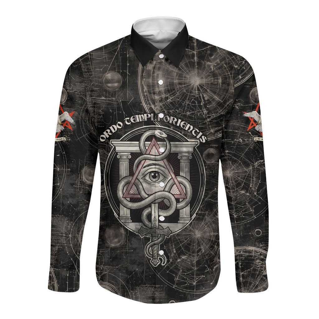 Ordo Templi Orientis Thelema Long Sleeve Button Shirt Do What Thou Wilt Mystic Serpent