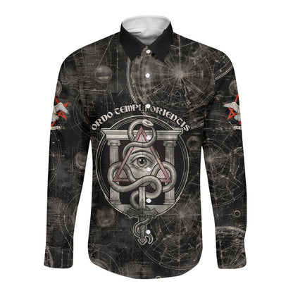 Ordo Templi Orientis Thelema Long Sleeve Button Shirt Do What Thou Wilt Mystic Serpent