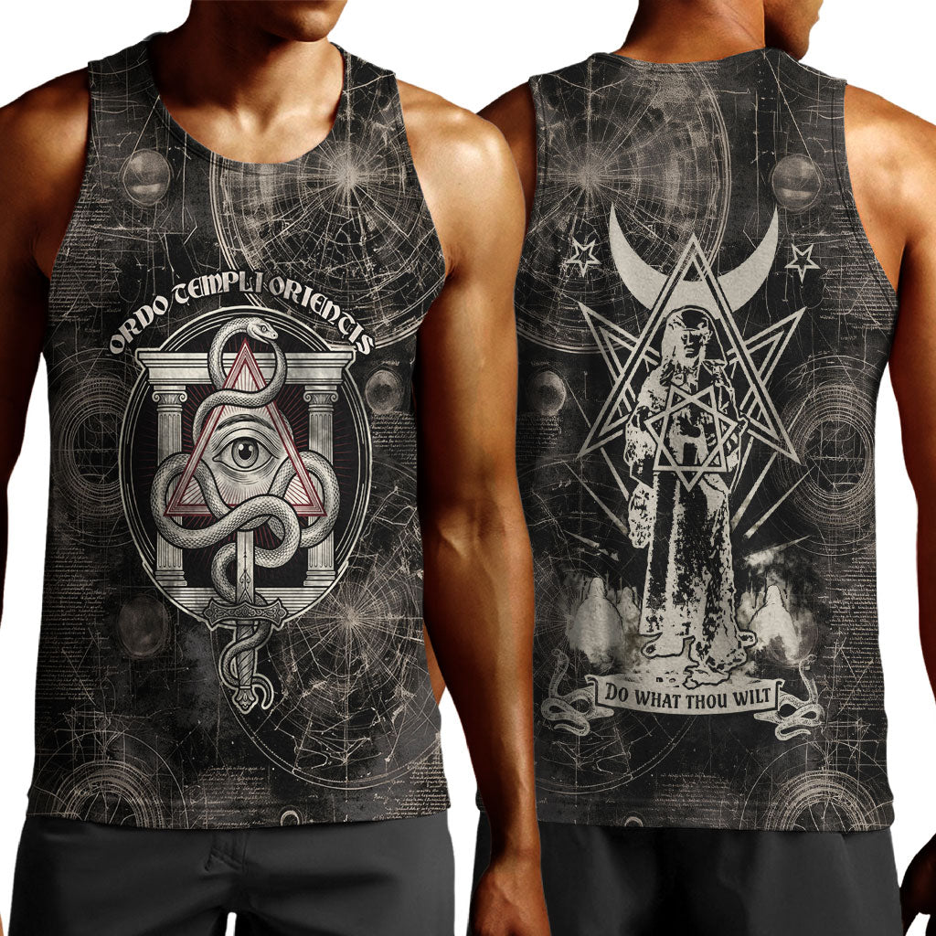 Ordo Templi Orientis Thelema Men Tank Top Do What Thou Wilt Mystic Serpent