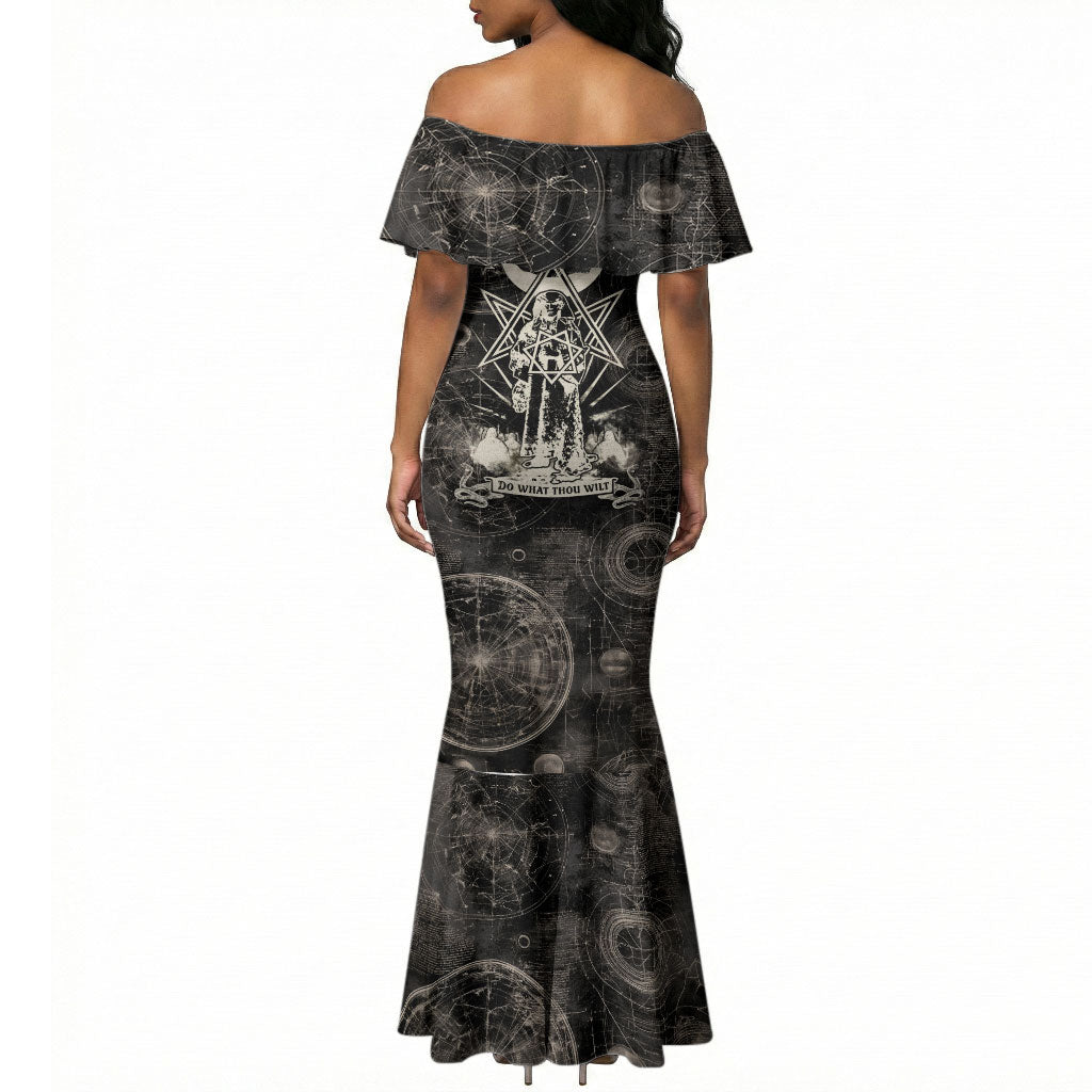 Ordo Templi Orientis Thelema Mermaid Dress Do What Thou Wilt Mystic Serpent