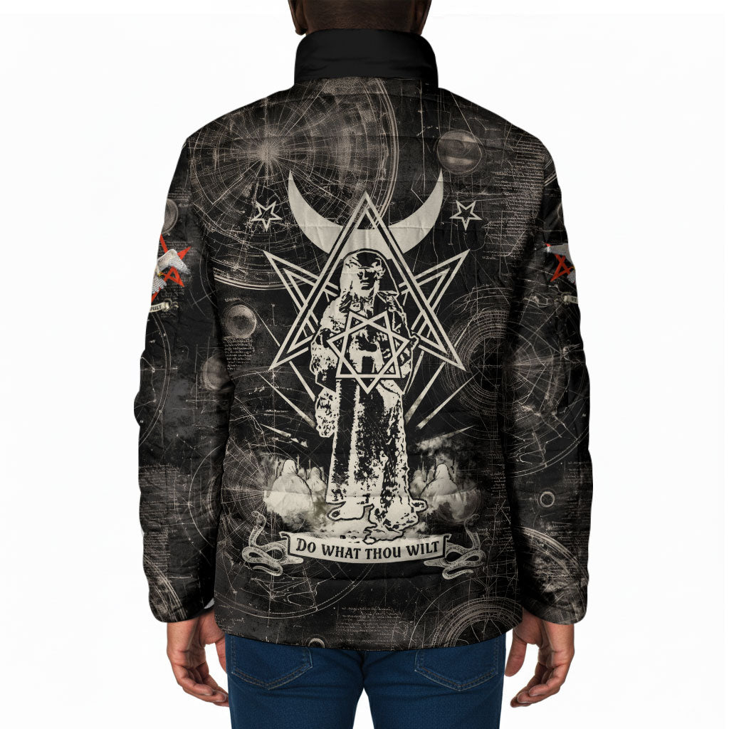 Ordo Templi Orientis Thelema Padded Jacket Do What Thou Wilt Mystic Serpent