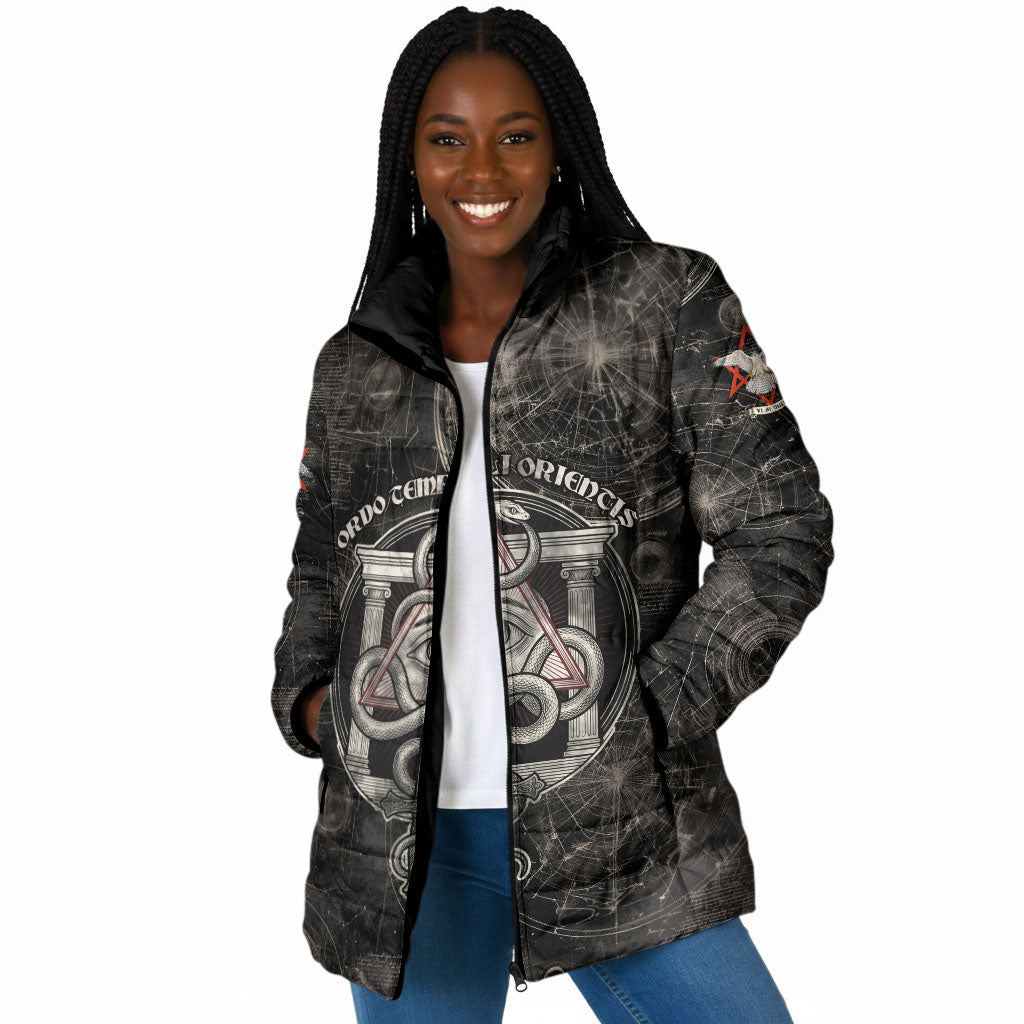 Ordo Templi Orientis Thelema Padded Jacket Do What Thou Wilt Mystic Serpent