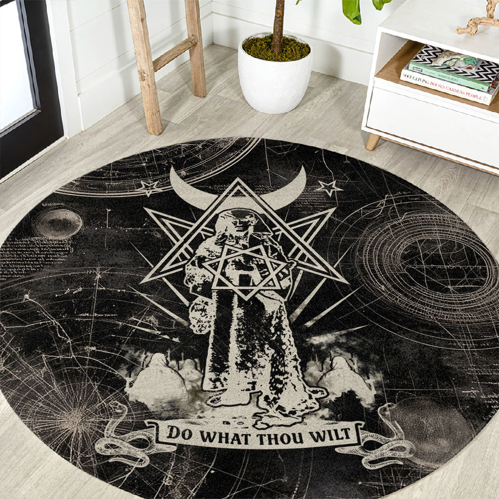 Ordo Templi Orientis Thelema Round Carpet Do What Thou Wilt Mystic Serpent