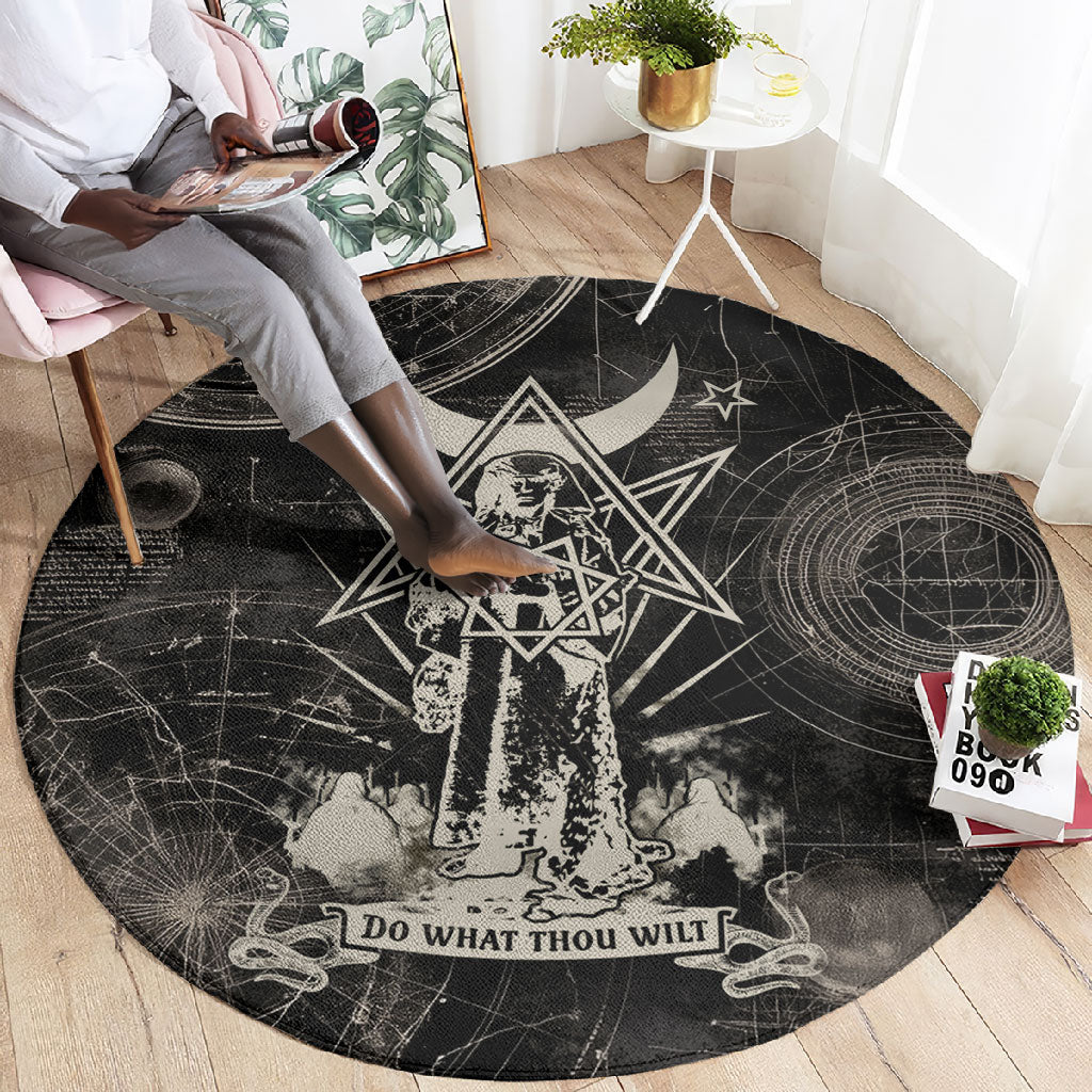 Ordo Templi Orientis Thelema Round Carpet Do What Thou Wilt Mystic Serpent