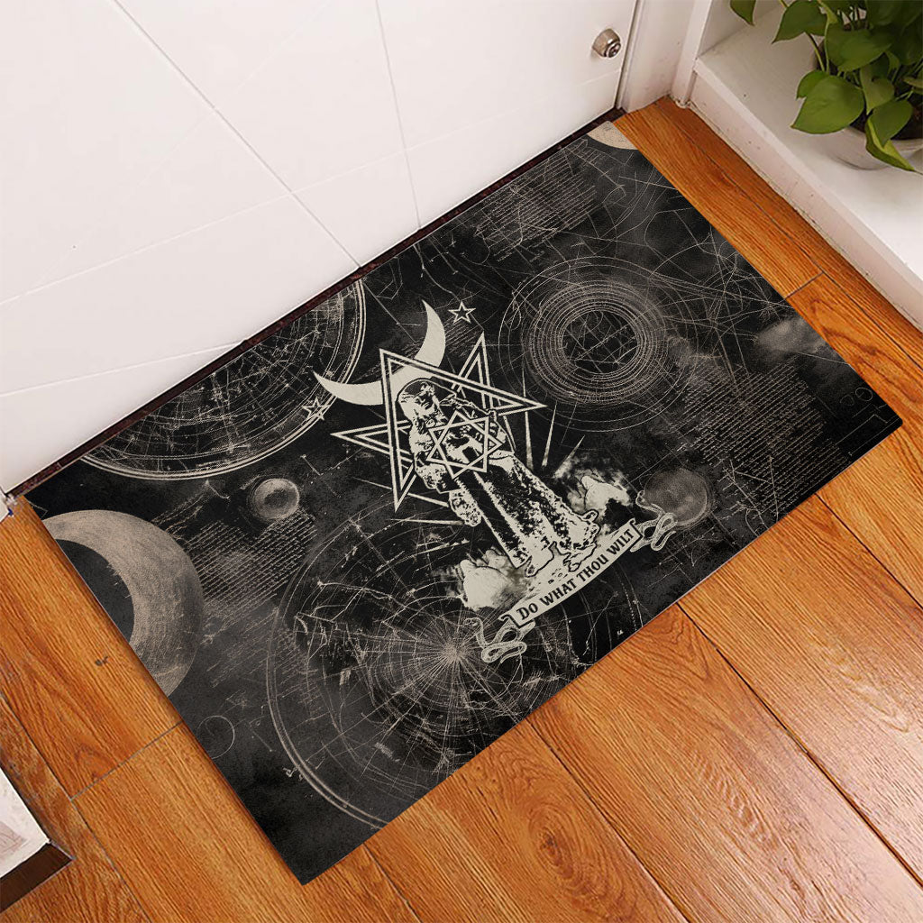 Ordo Templi Orientis Thelema Rubber Doormat Do What Thou Wilt Mystic Serpent
