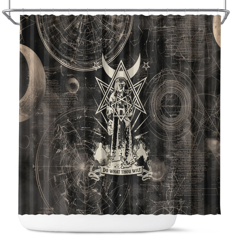 Ordo Templi Orientis Thelema Shower Curtain Do What Thou Wilt Mystic Serpent