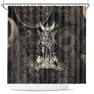Ordo Templi Orientis Thelema Shower Curtain Do What Thou Wilt Mystic Serpent