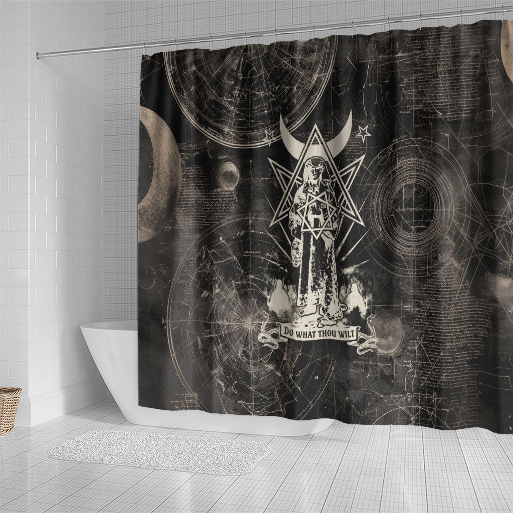 Ordo Templi Orientis Thelema Shower Curtain Do What Thou Wilt Mystic Serpent