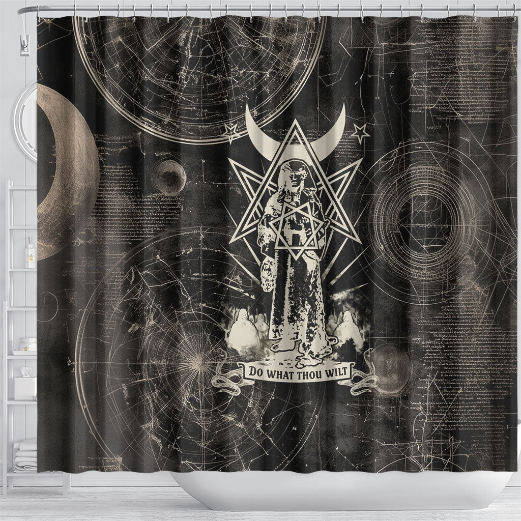 Ordo Templi Orientis Thelema Shower Curtain Do What Thou Wilt Mystic Serpent