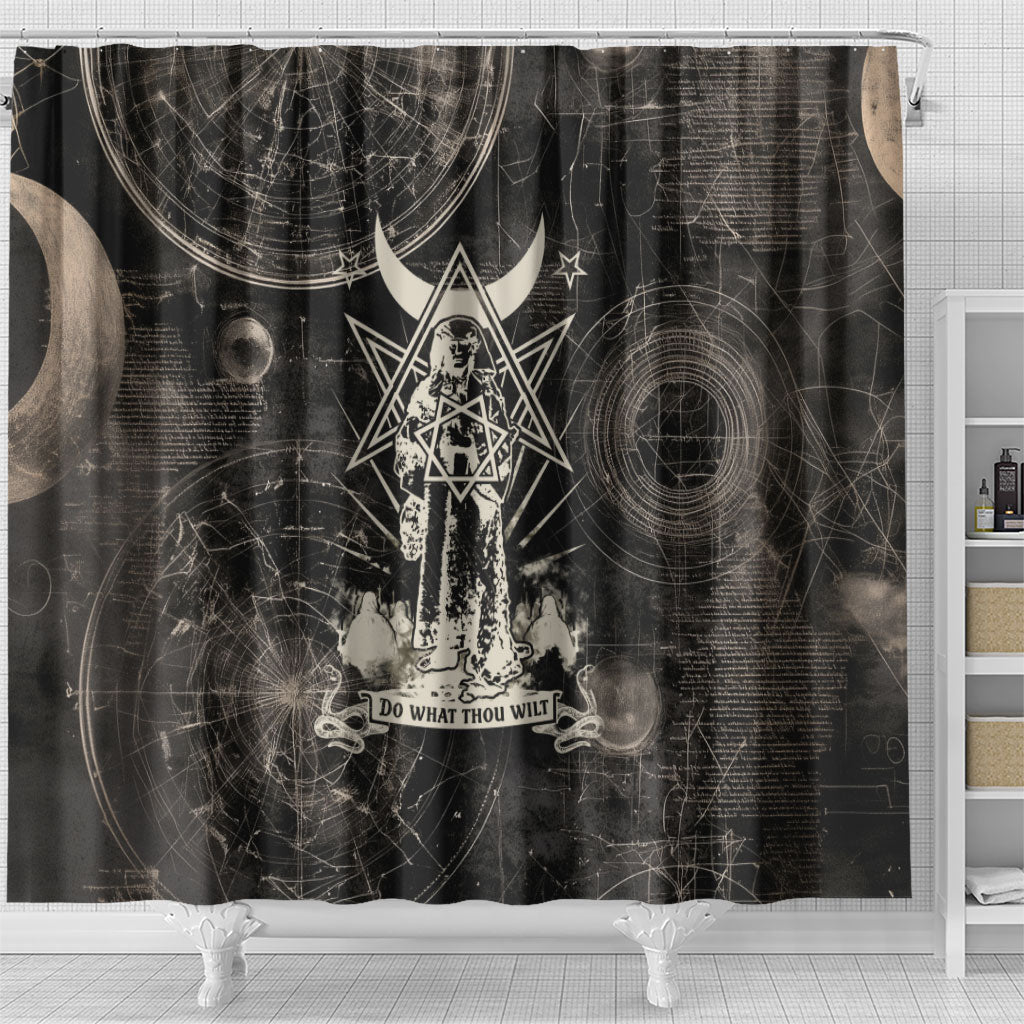 Ordo Templi Orientis Thelema Shower Curtain Do What Thou Wilt Mystic Serpent