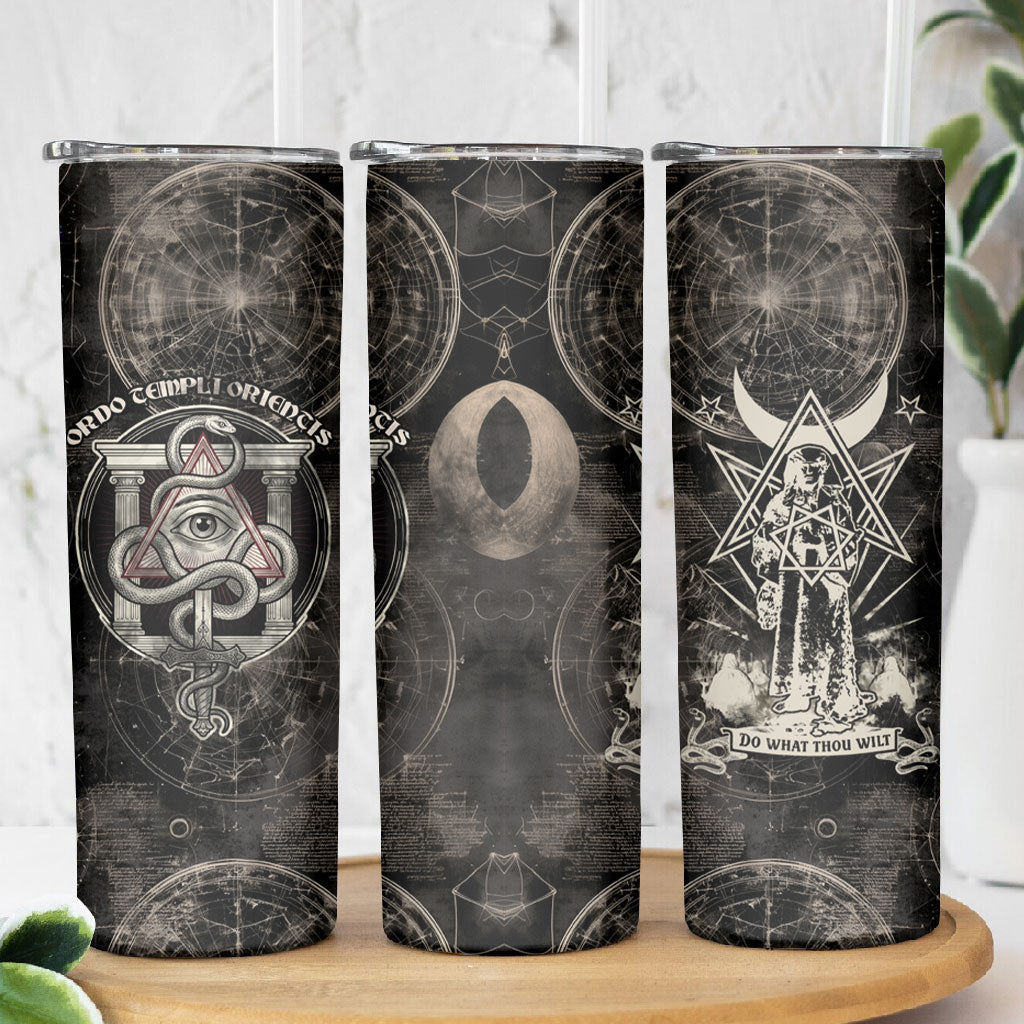 Ordo Templi Orientis Thelema Skinny Tumbler Do What Thou Wilt Mystic Serpent