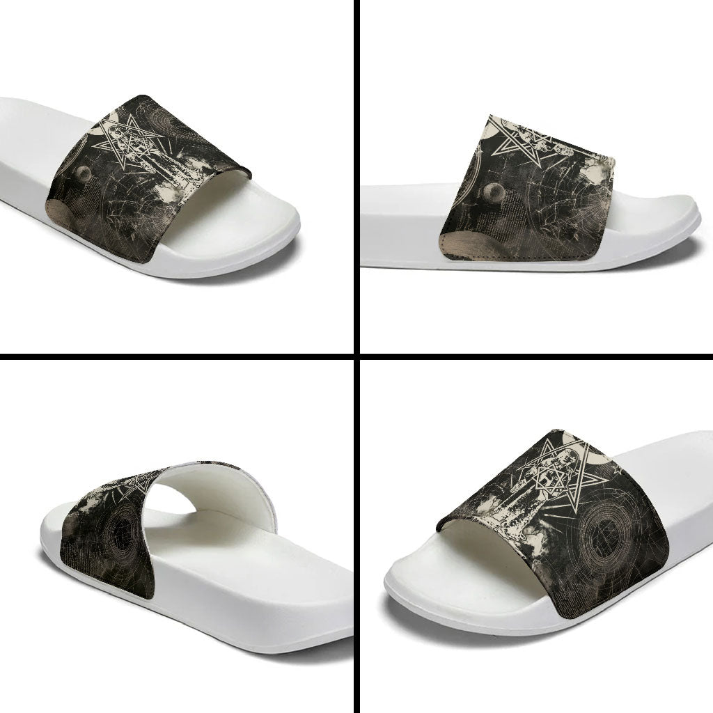 Ordo Templi Orientis Thelema Slide Sandals Do What Thou Wilt Mystic Serpent