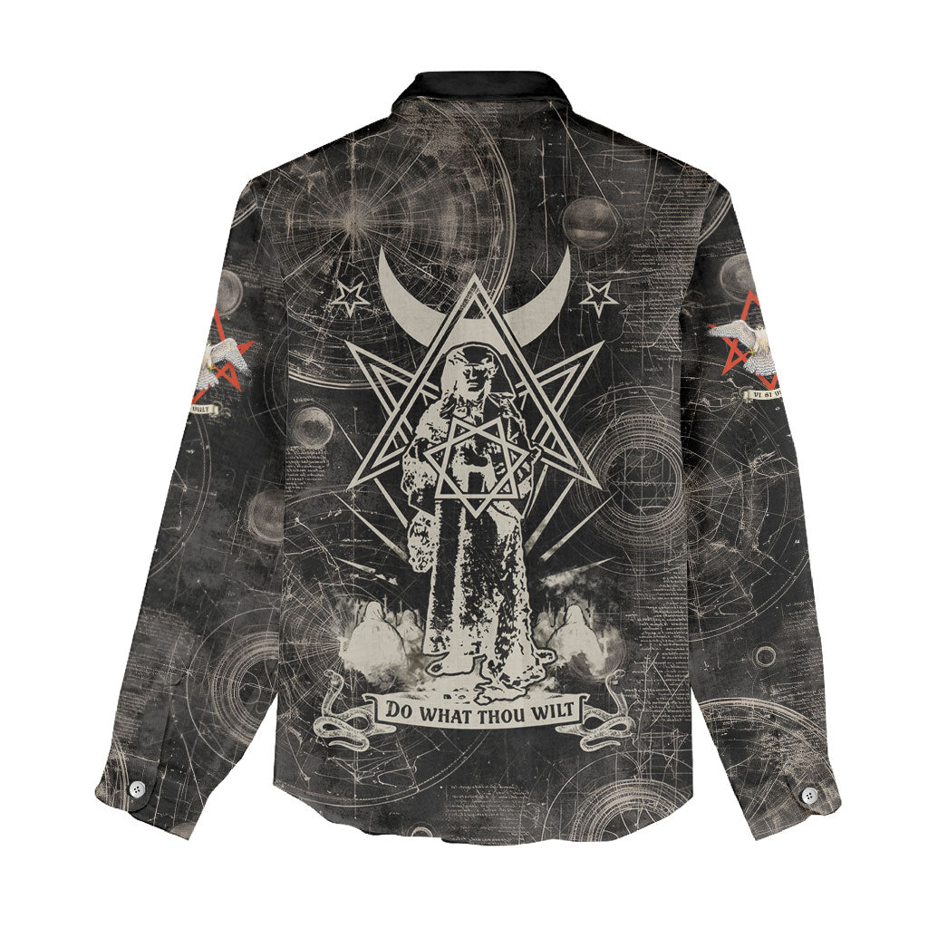 Ordo Templi Orientis Thelema Women Casual Shirt Do What Thou Wilt Mystic Serpent