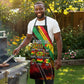 Juneteenth God Says I Am Christian Freedom Apron Pan African Flag Colors Tie Dye Galaxy