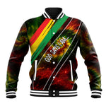 Juneteenth God Says I Am Christian Freedom Baseball Jacket Pan African Flag Colors Tie Dye Galaxy