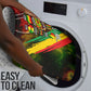Juneteenth God Says I Am Christian Freedom Bathroom Set Pan African Flag Colors Tie Dye Galaxy