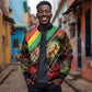 Juneteenth God Says I Am Christian Freedom Bomber Jacket Pan African Flag Colors Tie Dye Galaxy