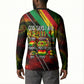 Juneteenth God Says I Am Christian Freedom Button Sweatshirt Pan African Flag Colors Tie Dye Galaxy