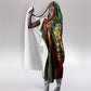 Juneteenth God Says I Am Christian Freedom Hooded Blanket Pan African Flag Colors Tie Dye Galaxy