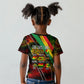 Juneteenth God Says I Am Christian Freedom Kid T shirt Pan African Flag Colors Tie Dye Galaxy