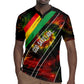 Juneteenth God Says I Am Christian Freedom Rugby Jersey Pan African Flag Colors Tie Dye Galaxy