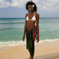 Juneteenth God Says I Am Christian Freedom Sarong Pan African Flag Colors Tie Dye Galaxy
