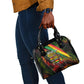 Juneteenth God Says I Am Christian Freedom Shoulder Handbag Pan African Flag Colors Tie Dye Galaxy