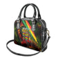 Juneteenth God Says I Am Christian Freedom Shoulder Handbag Pan African Flag Colors Tie Dye Galaxy