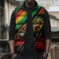 Juneteenth God Says I Am Christian Freedom Sleeveless Puffer Jacket Pan African Flag Colors Tie Dye Galaxy