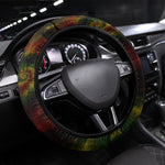 Juneteenth God Says I Am Christian Freedom Steering Wheel Cover Pan African Flag Colors Tie Dye Galaxy
