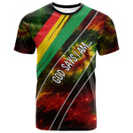 Juneteenth God Says I Am Christian Freedom T shirt Pan African Flag Colors Tie Dye Galaxy