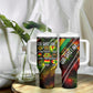 Juneteenth God Says I Am Christian Freedom Tumbler With Handle Pan African Flag Colors Tie Dye Galaxy