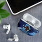 Botswana Independence Day AirPods Case Raised Fist Map Graphic With National Coat Of Arms