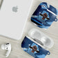 Botswana Independence Day AirPods Case Raised Fist Map Graphic With National Coat Of Arms