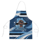Botswana Independence Day Apron Raised Fist Map Graphic With National Coat Of Arms