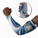 Botswana Independence Day Arm Sleeves Raised Fist Map Graphic With National Coat Of Arms