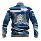 Botswana Independence Day Baseball Jacket Raised Fist Map Graphic With National Coat Of Arms